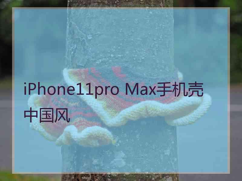 iPhone11pro Max手机壳中国风