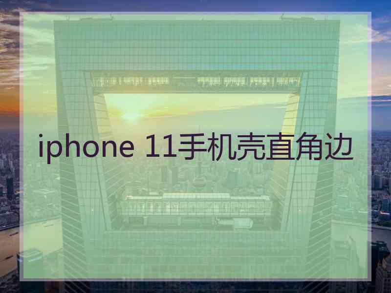 iphone 11手机壳直角边