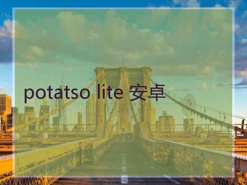 potatso lite 安卓