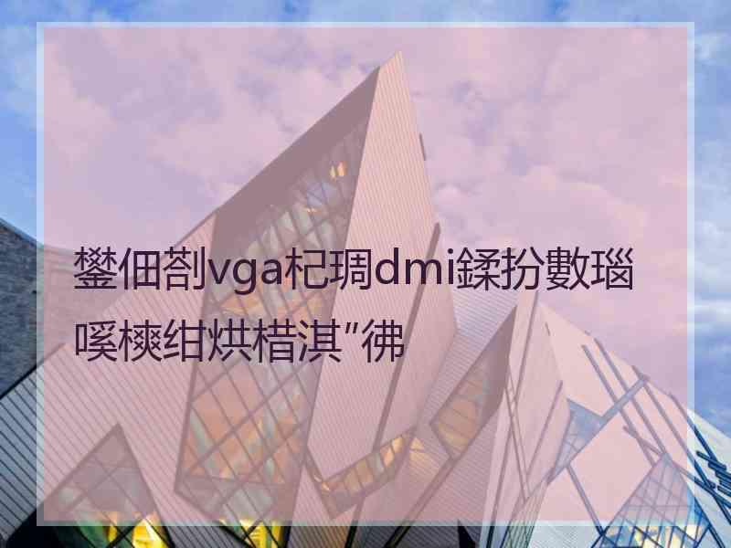 鐢佃剳vga杞琱dmi鍒扮數瑙嗘樉绀烘棤淇″彿