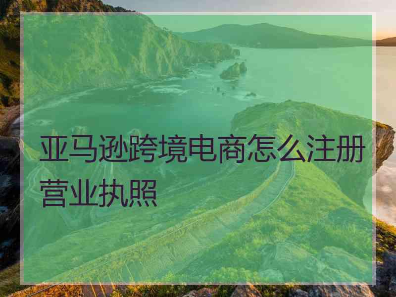 亚马逊跨境电商怎么注册营业执照