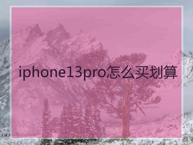 iphone13pro怎么买划算