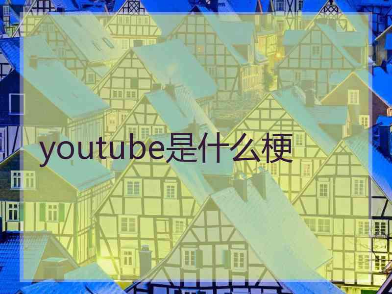 youtube是什么梗