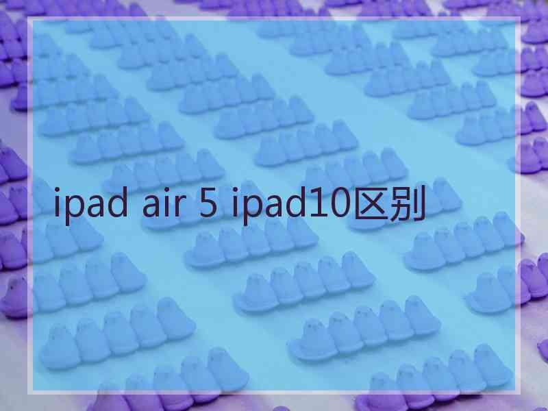 ipad air 5 ipad10区别