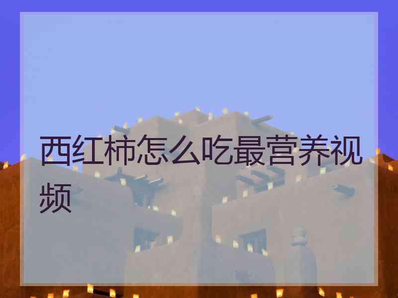 西红柿怎么吃最营养视频