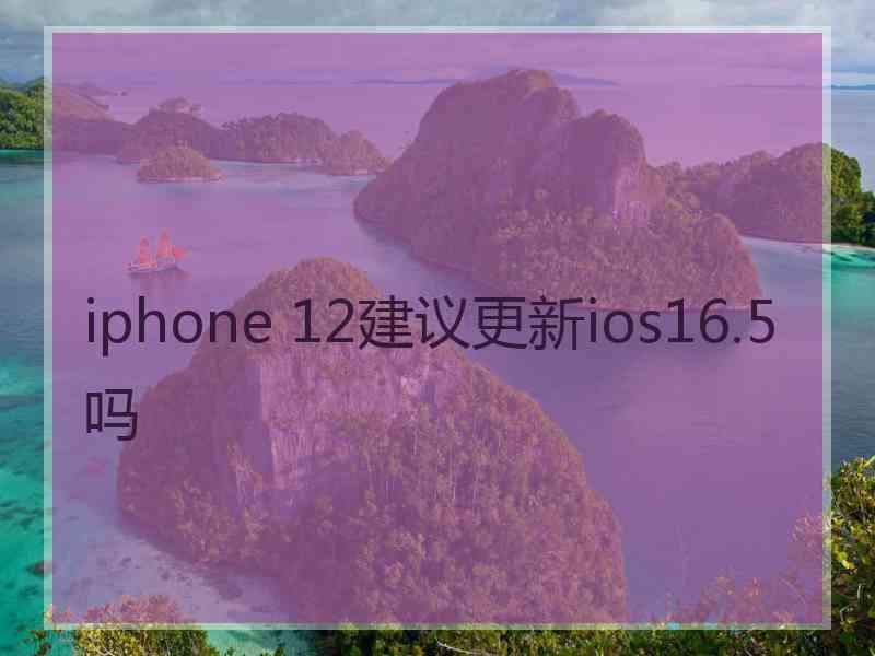 iphone 12建议更新ios16.5吗