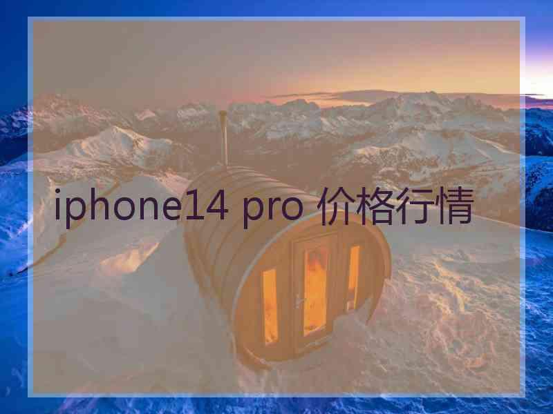 iphone14 pro 价格行情