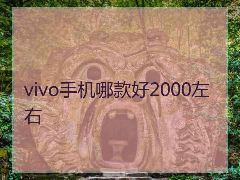 vivo手机哪款好2000左右