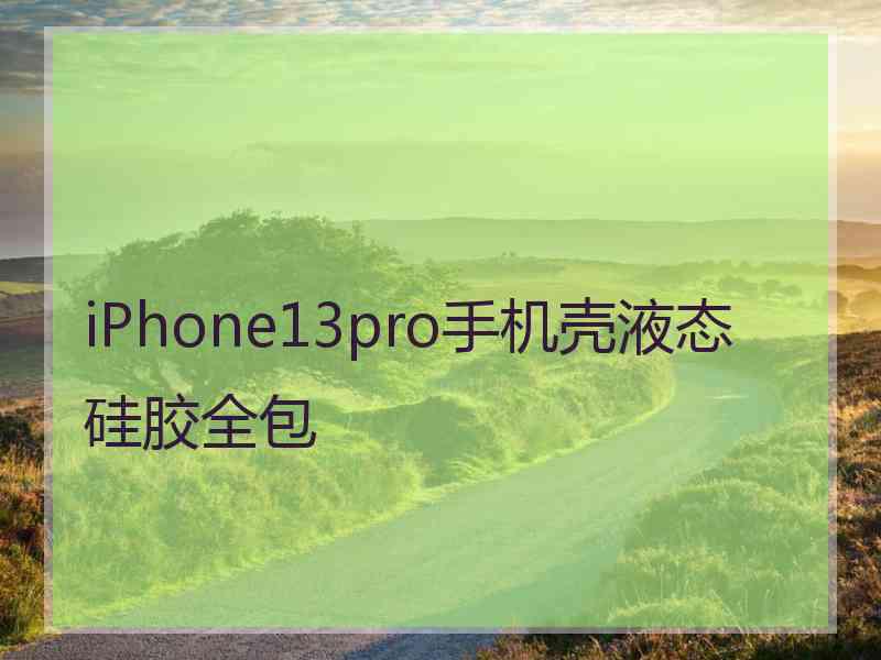 iPhone13pro手机壳液态硅胶全包