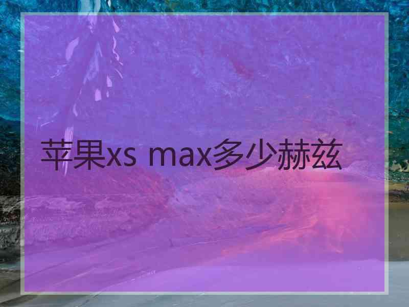 苹果xs max多少赫兹