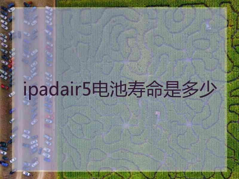 ipadair5电池寿命是多少