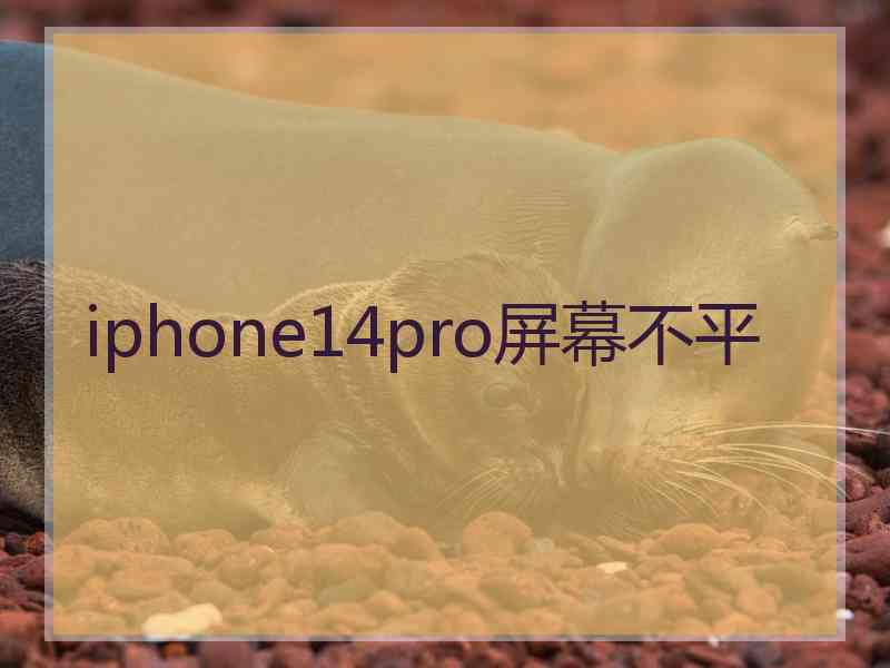 iphone14pro屏幕不平