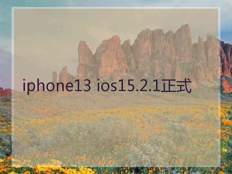 iphone13 ios15.2.1正式