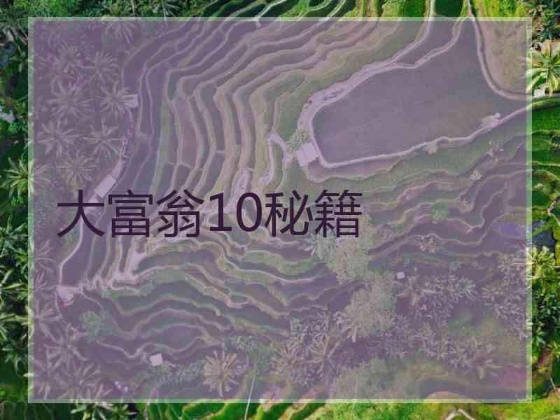 大富翁10秘籍