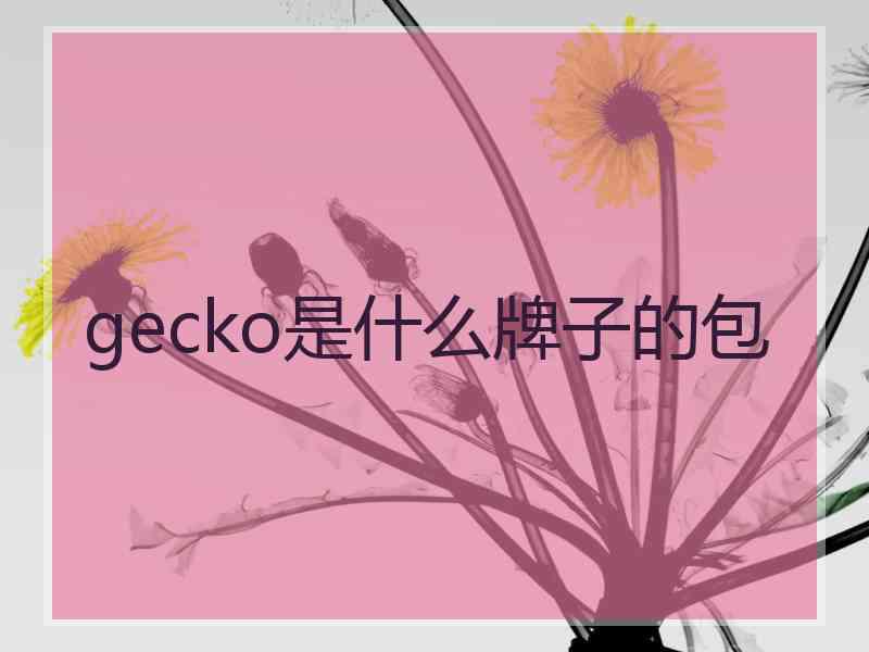 gecko是什么牌子的包