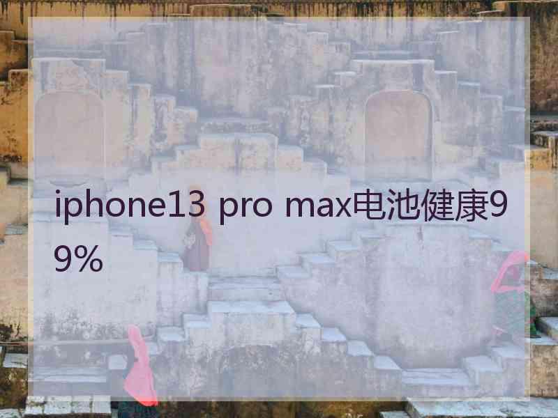 iphone13 pro max电池健康99%