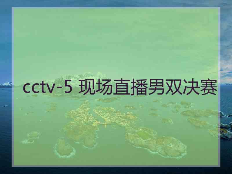 cctv-5 现场直播男双决赛