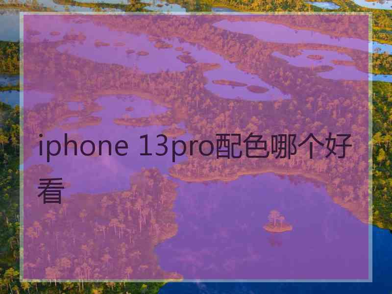 iphone 13pro配色哪个好看