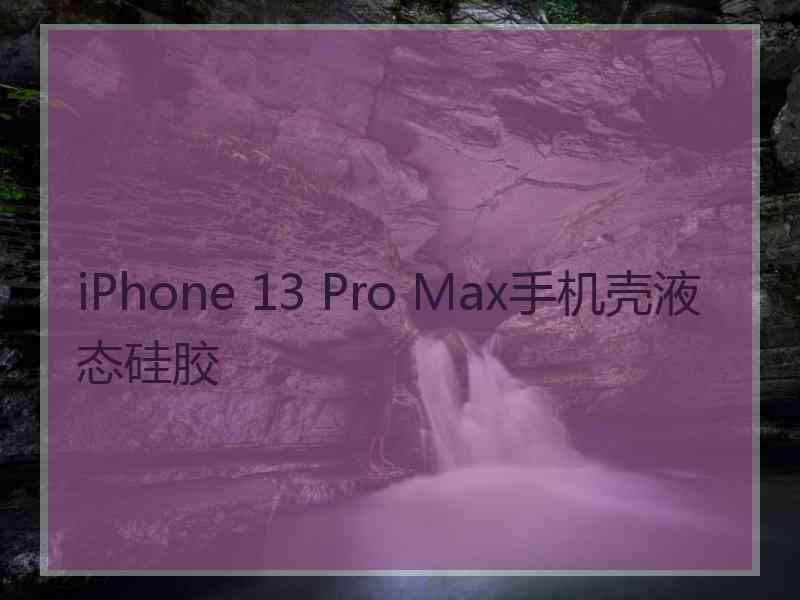 iPhone 13 Pro Max手机壳液态硅胶