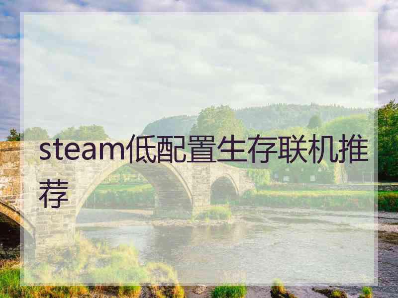 steam低配置生存联机推荐