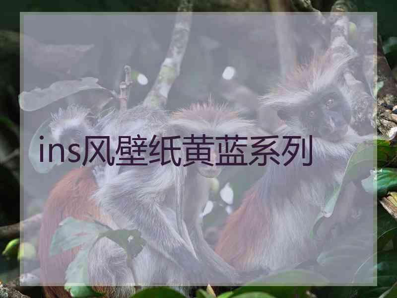 ins风壁纸黄蓝系列