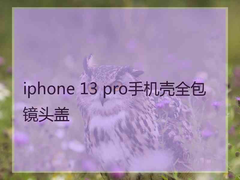 iphone 13 pro手机壳全包镜头盖