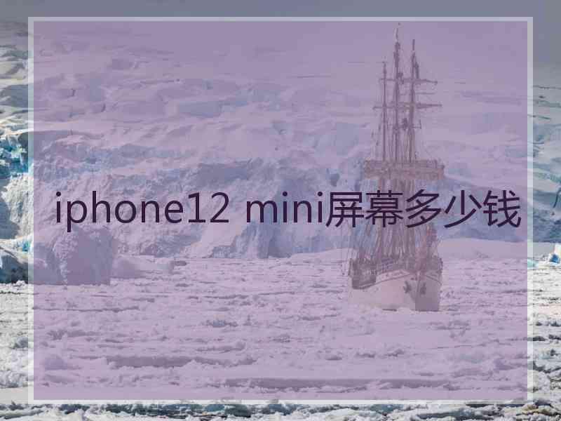 iphone12 mini屏幕多少钱