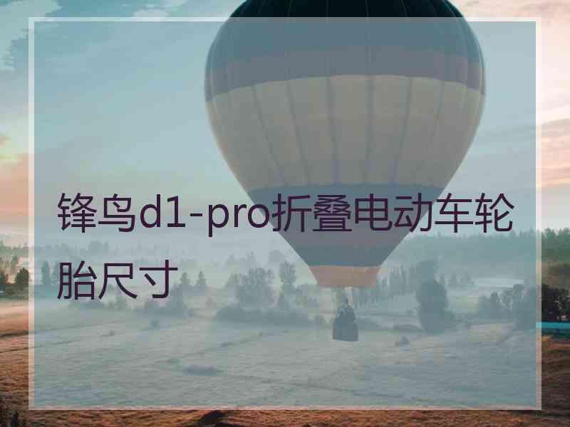 锋鸟d1-pro折叠电动车轮胎尺寸