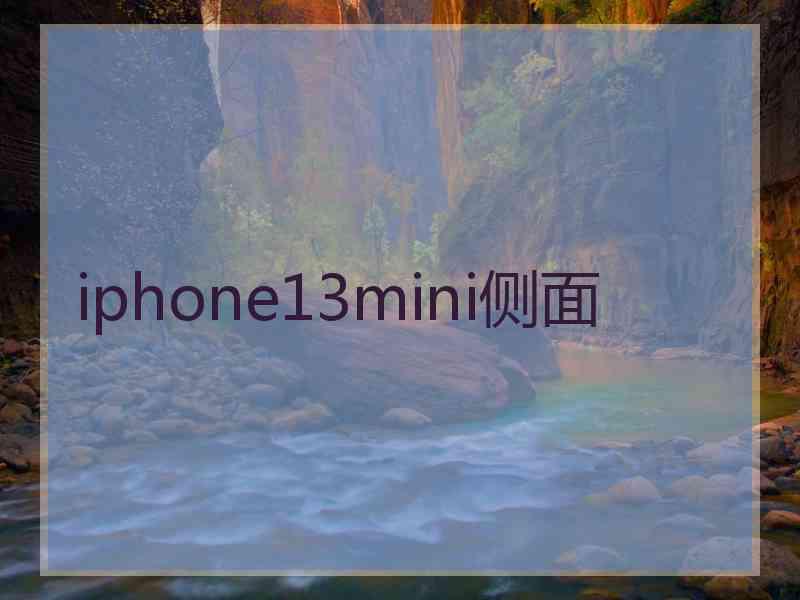 iphone13mini侧面