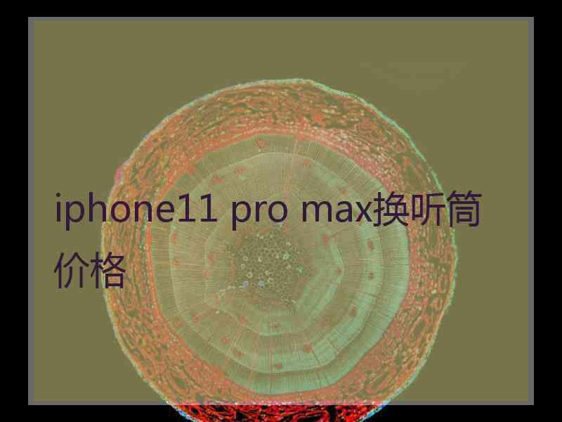 iphone11 pro max换听筒价格