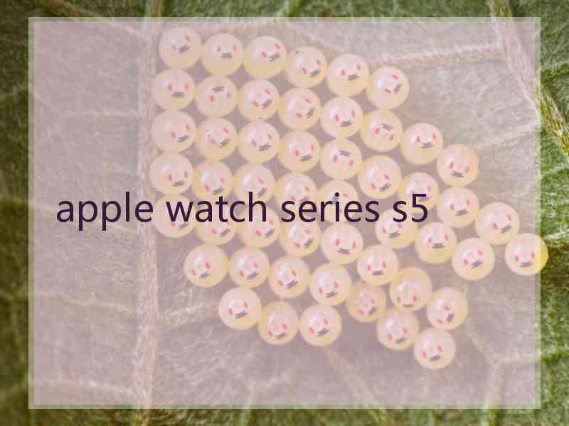 apple watch series s5