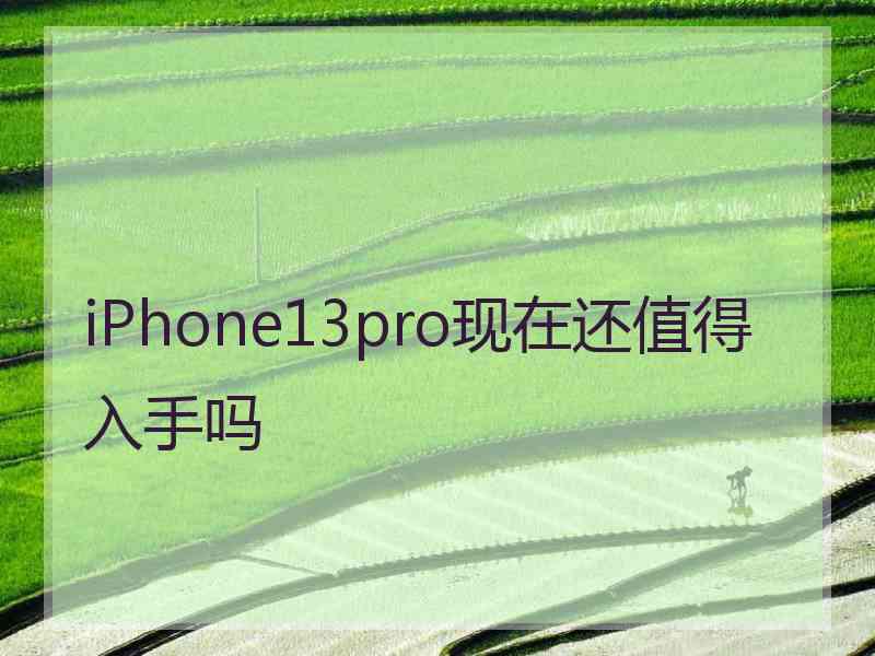 iPhone13pro现在还值得入手吗