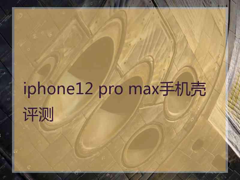 iphone12 pro max手机壳评测