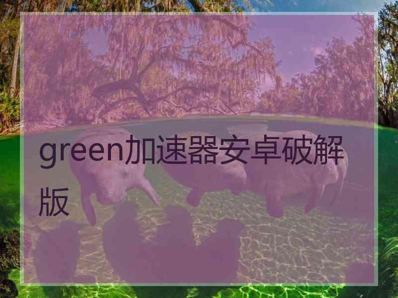 green加速器安卓破解版