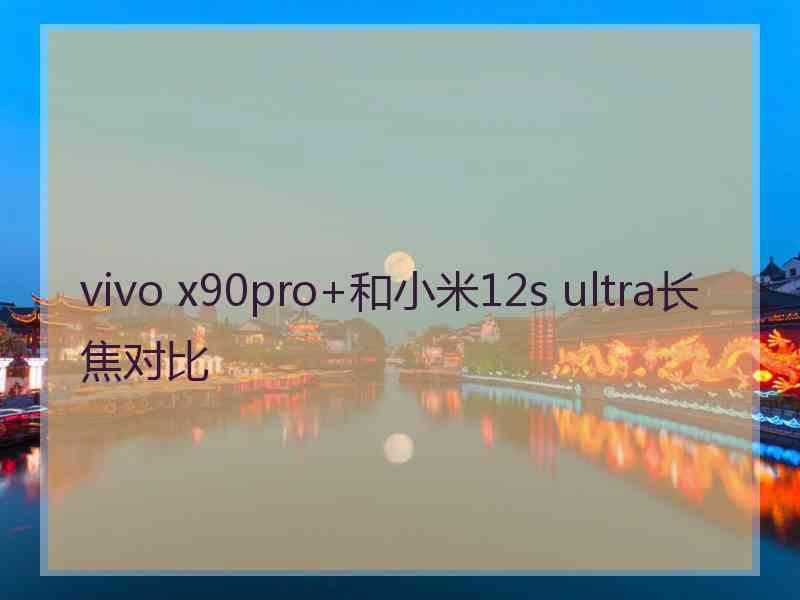 vivo x90pro+和小米12s ultra长焦对比