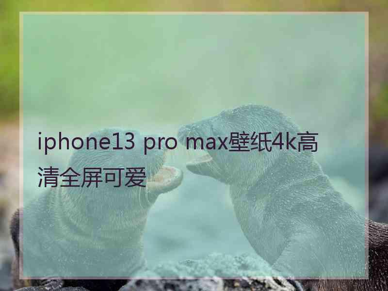 iphone13 pro max壁纸4k高清全屏可爱