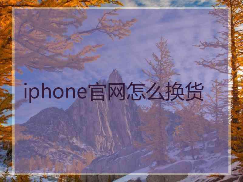 iphone官网怎么换货