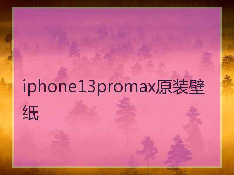 iphone13promax原装壁纸