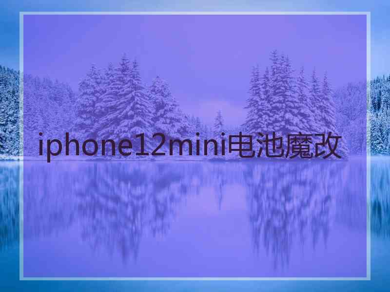 iphone12mini电池魔改