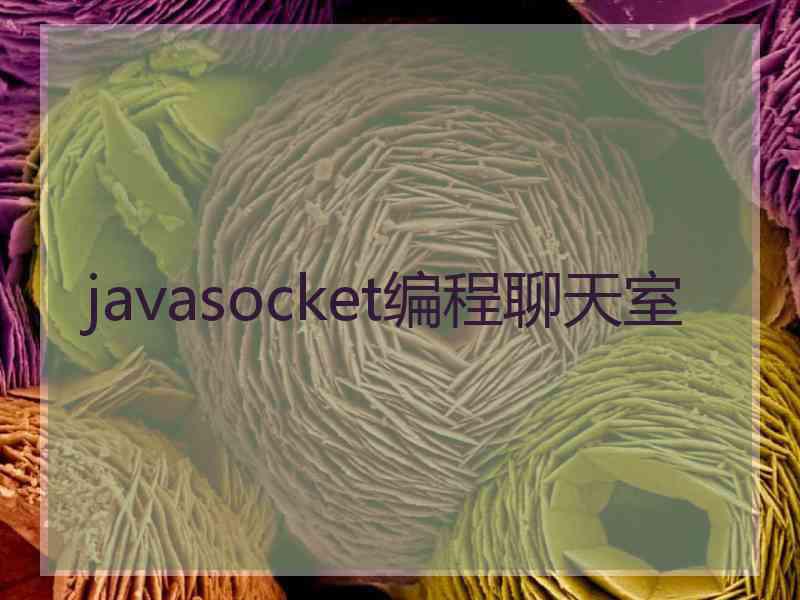 javasocket编程聊天室