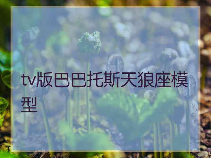 tv版巴巴托斯天狼座模型