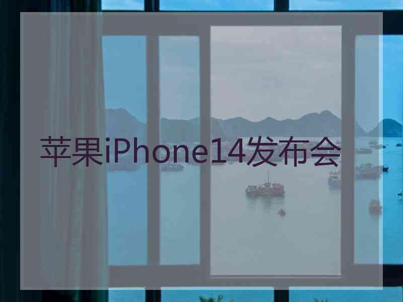 苹果iPhone14发布会