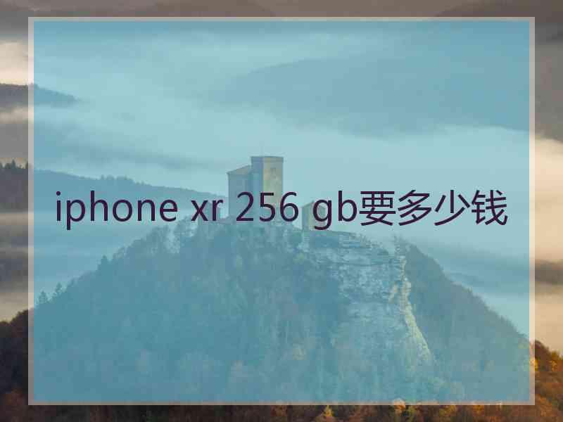 iphone xr 256 gb要多少钱