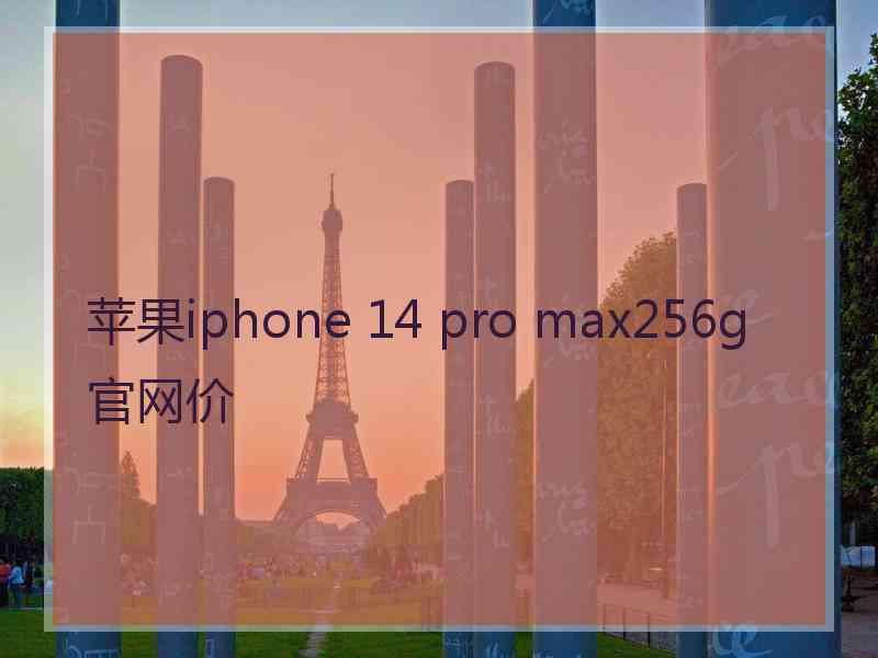 苹果iphone 14 pro max256g官网价