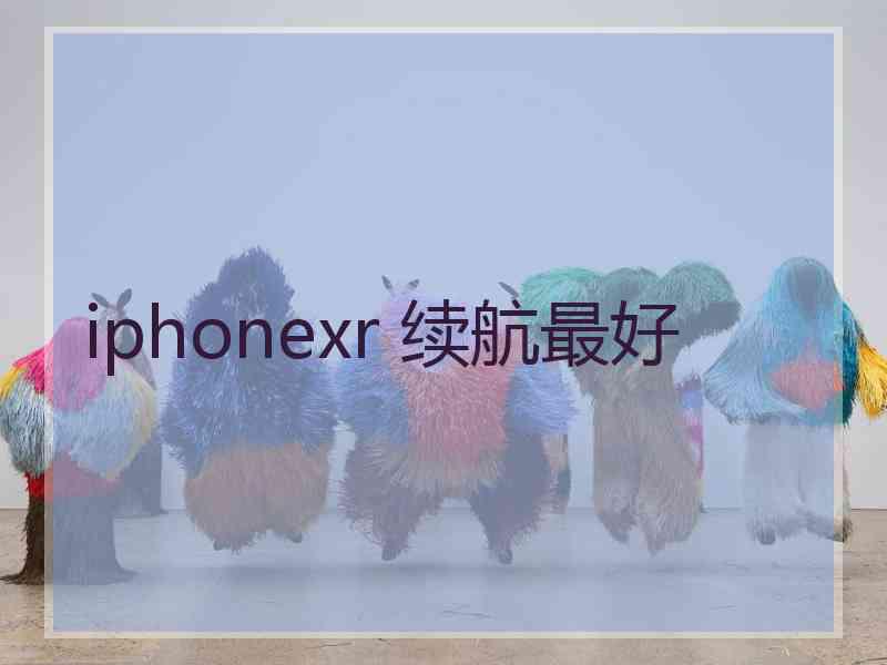 iphonexr 续航最好