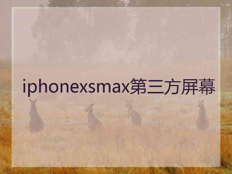 iphonexsmax第三方屏幕