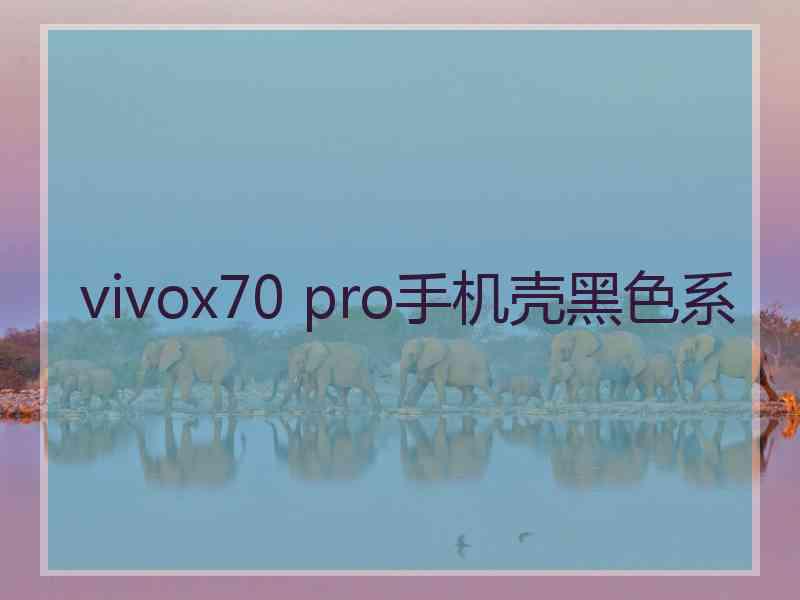 vivox70 pro手机壳黑色系