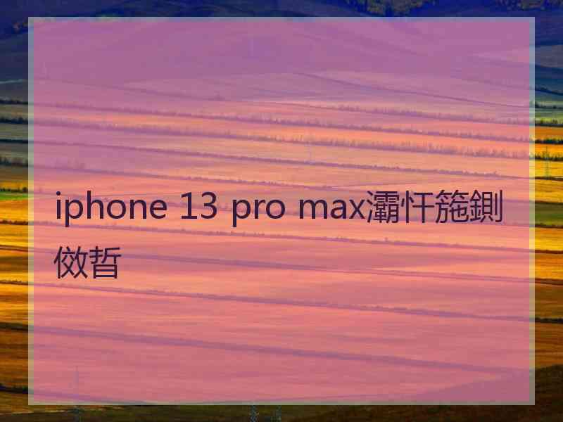 iphone 13 pro max灞忓箷鍘傚晢