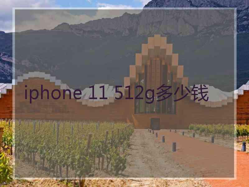 iphone 11 512g多少钱