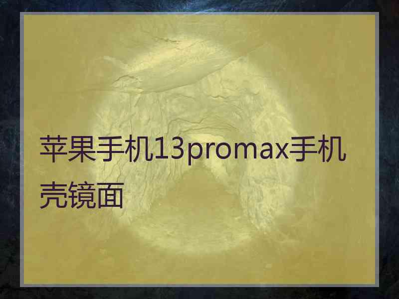 苹果手机13promax手机壳镜面